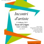 Incontri d’artiste, 13 febbraio a Tezze di Grigno